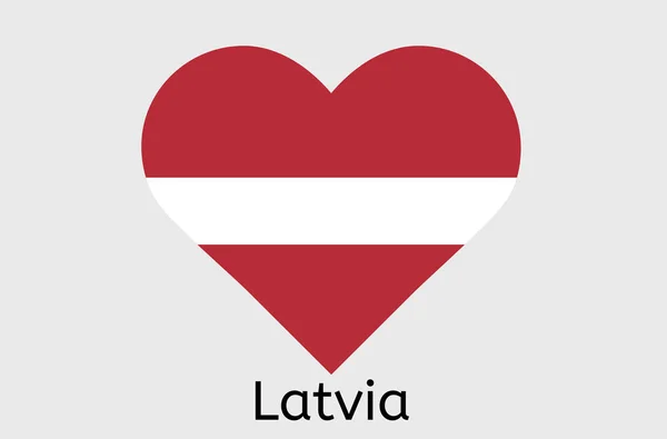 Lettische Flagge Symbol Lettland Flagge Vektor Illustration — Stockvektor