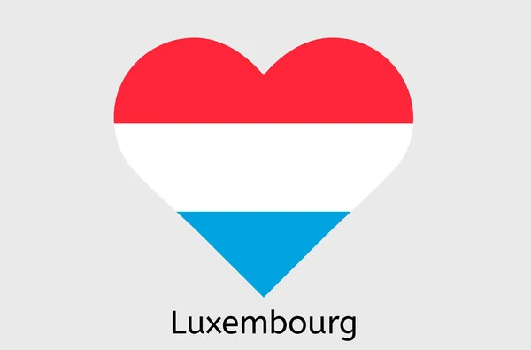 Ikona Lucemburské Vlajky Vektorová Ilustrace Lucemburské Země — Stockový vektor