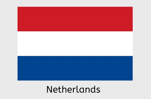 Holanda Icono Bandera Países Bajos País Bandera Vector Ilustración — Vector de stock