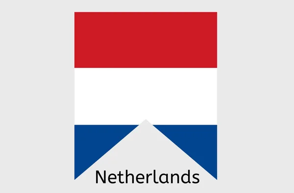 Holanda Icono Bandera Países Bajos País Bandera Vector Ilustración — Archivo Imágenes Vectoriales