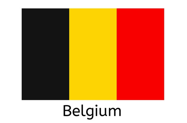 Βελγικό Εικονίδιο Σημαίας Εικονογράφηση Φορέα Σημαίας Χώρας Βελγίου — Διανυσματικό Αρχείο