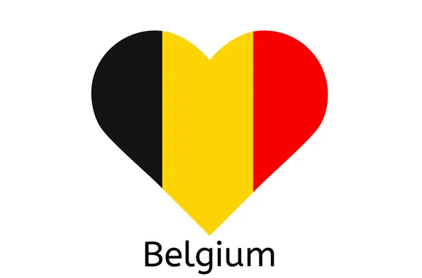 Belgische Flagge Symbol Belgisches Land Flagge Vektor Illustration — Stockvektor