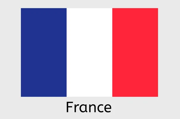 Flaga Francuska Ikona Francja Flaga Kraju Wektor Ilustracja — Wektor stockowy