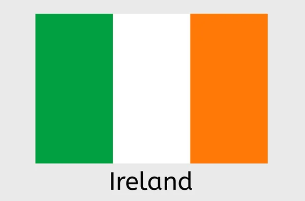 Ícone Bandeira Irlandesa Irlanda País Bandeira Vetor Ilustração —  Vetores de Stock