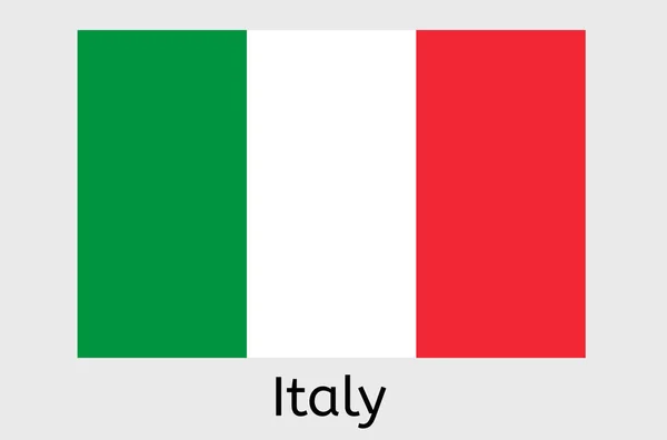 Italiensk Flagga Ikon Italien Land Flagga Vektor Illustration — Stock vektor