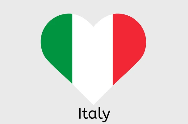 Italiaanse Vlag Pictogram Italië Land Vlag Vector Illustratie — Stockvector