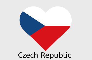 Çek bayrağı ikonu, Çek Cumhuriyeti ülke bayrağı illüstrasyonu