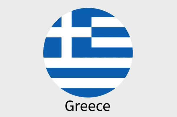 Griechische Flagge Symbol Griechische Flagge Vektor Illustration — Stockvektor