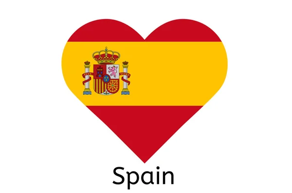 Spanish Flag Icon Spain Country Flag Vector Illustration — стоковий вектор