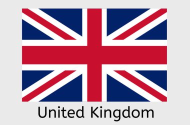 İngiliz bayrak simgesi, Birleşik Krallık ülke bayrak illüstrasyonu