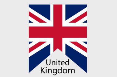 İngiliz bayrak simgesi, Birleşik Krallık ülke bayrak illüstrasyonu