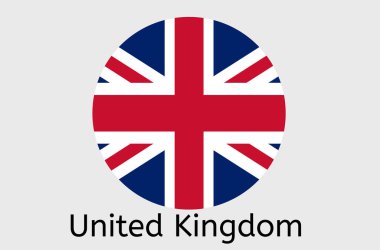 İngiliz bayrak simgesi, Birleşik Krallık ülke bayrak illüstrasyonu