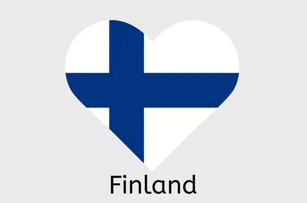 Finnic Icono Bandera Finlandia País Bandera Vector Ilustración — Vector de stock