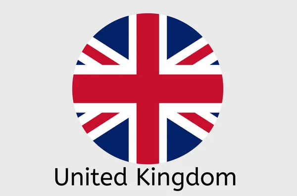 Engelsk Flagga Ikon Storbritannien Land Flagga Vektor Illustration — Stock vektor