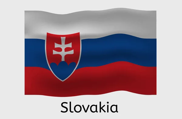 Slovakian Flag Icon Slovakia Country Flag Brief — стоковий вектор