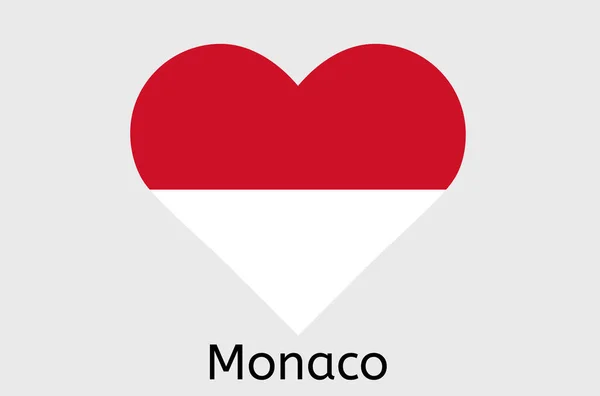 Monako Flaga Kraju Ikona Monakan Flaga Wektor Ilustracja Monegasque — Wektor stockowy
