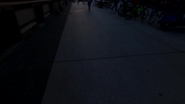 Shadows Silhouettes Night Street — Video