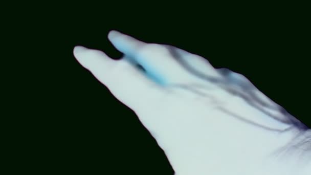 Hand Trying Merge Darkness Light Together Symbolic Symbolism — Stock Video