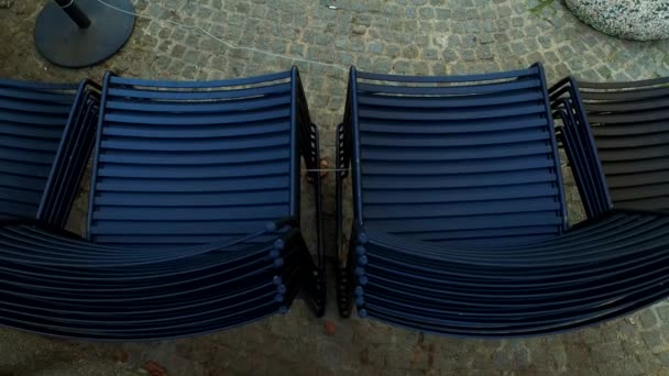 View Empty Chairs — Vídeo de Stock