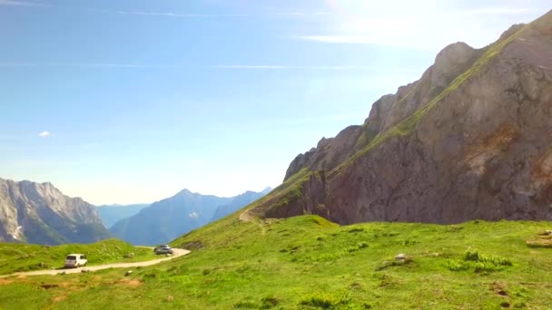 Nebezpečné Hory Letní Den Ideální Pro Lezení Pěší Turistiku Řízení — Stock video