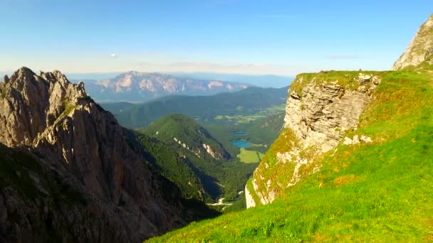 Des Montagnes Dangereuses Jour Été Idéal Pour Escalade Randonnée Conduite — Video