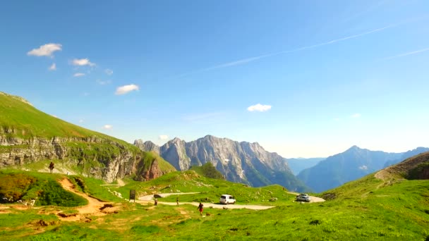 Des Montagnes Dangereuses Jour Été Idéal Pour Escalade Randonnée Conduite — Video