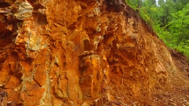 Big Debris Rocks Forest — Stockvideo