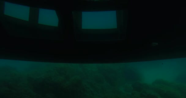 Beobachtung Unter Wasser Land Echtes Filmmaterial Meer — Stockvideo