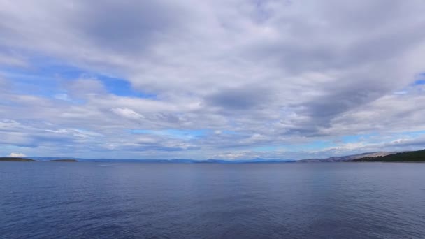 Nubes Mar Tormenta — Vídeos de Stock