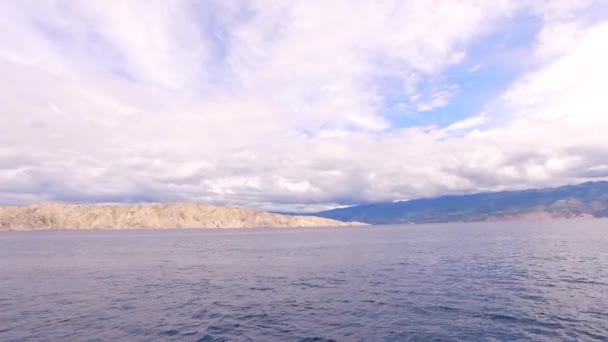 Observando Senderos Superficie Del Mar — Vídeos de Stock
