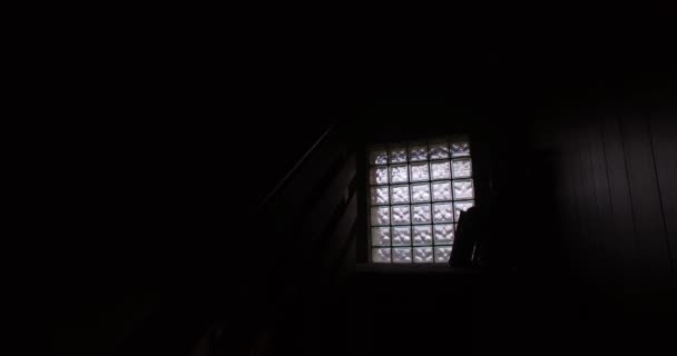 Karanlık Terk Edilmiş Oda — Stok video