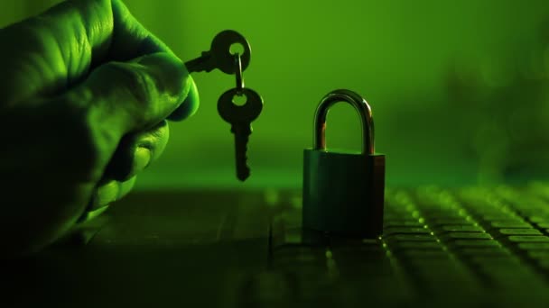 Concepto Seguridad Internet Seguridad Personal Seguridad Datos Integridad Datos Seguridad — Vídeo de stock