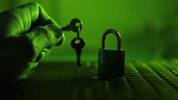 Concepto Seguridad Internet Seguridad Personal Seguridad Datos Integridad Datos Seguridad — Vídeos de Stock