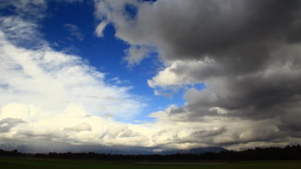 Bellissimo Cielo Con Nuvole Sfondo Natura — Video Stock