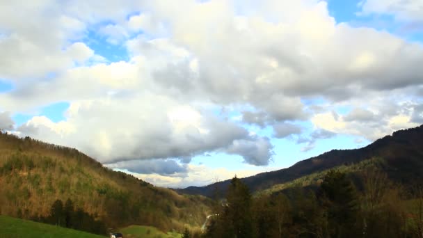 Hermoso Cielo Con Nubes Fondo Naturaleza — Vídeo de stock
