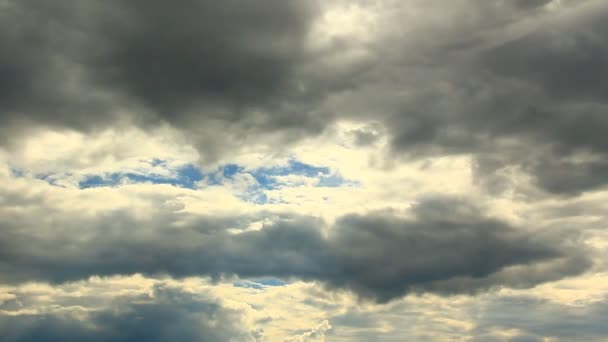 Moln Tid Förfaller Lager Klipp Stormmoln — Stockvideo