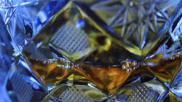 Macro View Cognac Glass — Stockvideo