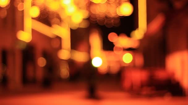夜间抽象灯 — 图库视频影像