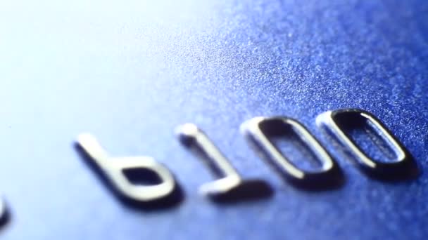 Vista Macro Cartão Crédito — Vídeo de Stock