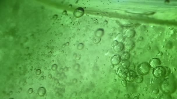 Des Bulles Créant Déplaçant Dans Gel Super Clip Macro — Video