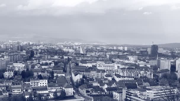 City Ljubljana Capitol Slovenia — Stock Video