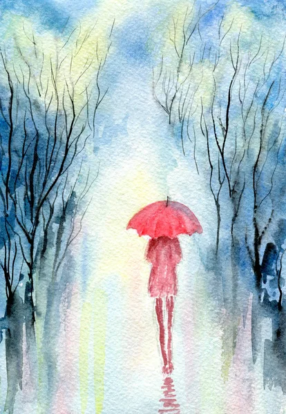 Yağmurlu bahar Parkı