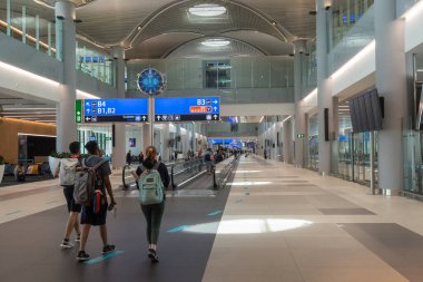 Türkiye 'deki yeni İstanbul Havalimanı' nın ana terminalinden..