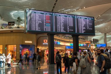 Türkiye 'deki yeni İstanbul Havalimanı' nın ana terminalinden..