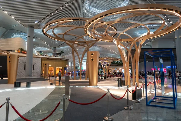 Interno Dal Terminal Principale Del Nuovo Aeroporto Istanbul Turchia — Foto Stock