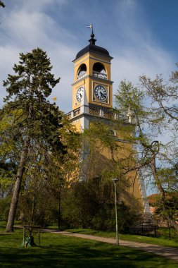 Karlskrona, Blekinge, İsveç 'teki deniz kuvvetleri saat istifi..