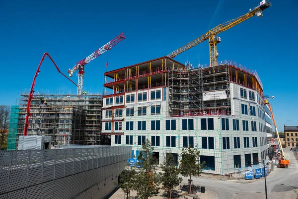 Lund, Skane, İsveç 'teki büyük ev binası..