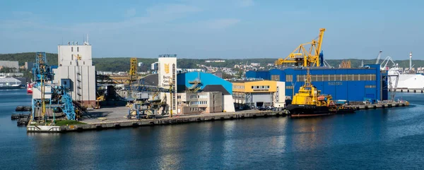 Baltische Graanterminal Andere Industrieën Haven Van Gdynia Polen — Stockfoto