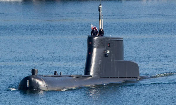 Polonya denizaltısı Polonya 'nın Gdynia limanında tatbikatta..