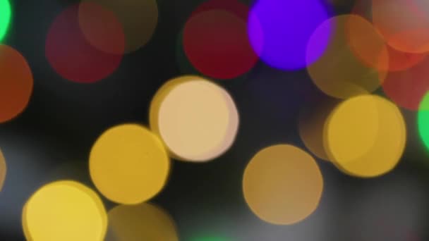 Résumé Lumières de Noël floues fond Bokeh. Clignotant lumières arbre de Noël scintillement. Vacances d'hiver Concept. Décoration de Noël et Nouvel An. Lumières de Noël scintillant .